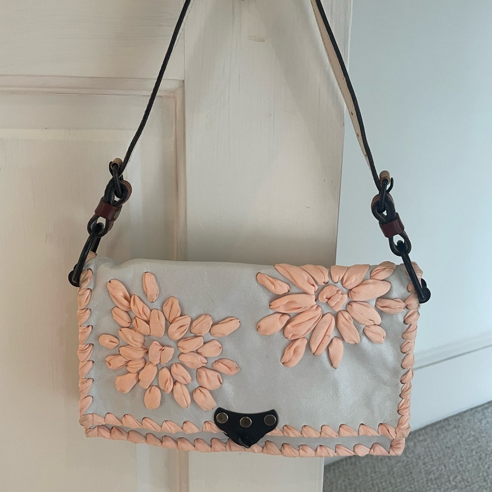 Jamin Puech Paris Small Peach and White Bag